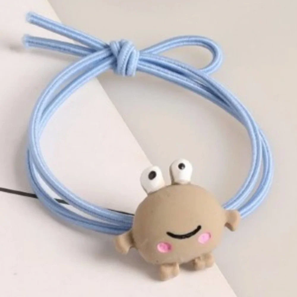 Set/5‎ Adorable Resin Frog Hair Ties~~NWOT